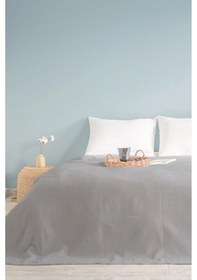 Resim Tek Kişilik Gri Dama Desenli Pike. Damalı Otel Pikesi 160x230 