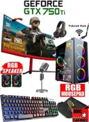 Resim DMC N140x (PUBG,GTA5) Ryzen 5 5500,16gb,500gb Hdd,256gb Ssd,4gb Gtx750ti,24"oyuncu Masaüstü Bilgisayar 
