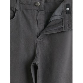 Resim LC Waikiki Lcw Kids Gri Wideleg Nakışlı Kız Çocuk Gabardin Pantolon 