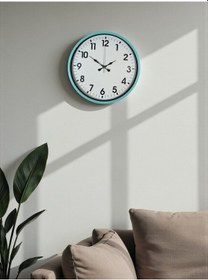 Resim Zentime 36 Cm Turkuaz Dekoratif Duvar Saati Diğer 