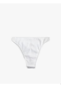 Resim Koton Astarlı Deniz Kabuğu Metal Aksesuarlı Düşük Bel Bikini Altı Beyaz 5sak00097mm Beyaz 