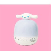 Resim Cloudstore Cinnamoroll Kuromi 360 Dönen Gece Lambası Projektörü 3 Renk Led Usb Oda Dekoru 