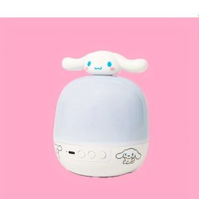 Resim Cloudstore Cinnamoroll Kuromi 360 Dönen Gece Lambası Projektörü 3 Renk Led Usb Oda Dekoru 