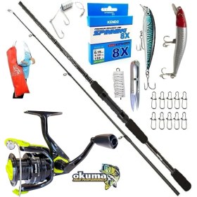 Resim Normadia Okuma Fín Chaser 4000 274CM 7-30GR Wave Power Rapala Spin Olta Takımı 