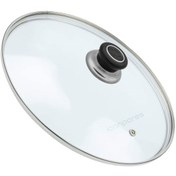 Resim icanPARES Tencere Tava Cam Kapak 18 Cm Ve Siyah Tutma Tepe 