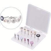 Resim 12 adet RA2.35MM Silikon Parlatma Seti ile Temizleme Fırçası - Kompozit Reçineleri ve Näil Polişi Parlatması için İdeal, Näil Sanat Malzemeleri|Çok Yönlü Parlatma Araçları|Dayanıklı Silikon Başlıklar, Näil Polişi Fırçaları 