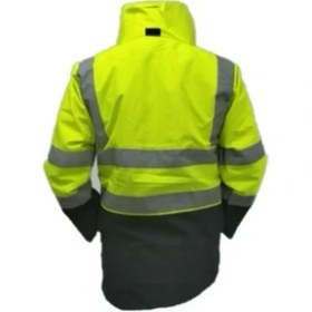 Resim 5+1 Reflektörlü Kışlık Parka Mont Içi Çıkmalı Yerli Kaban xxl Beden 