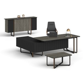 Resim Pierro Ofis Grand Makam Takımı - Berlin - Siyah 