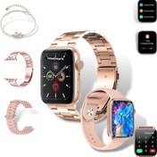 Resim Wodimark Kadın Akıllı Saat Smart Watch Haino Teko G9 Mini Flamingo Kolye Hediyeli Ios ve Android Uyumlu 41mm 