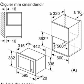 Resim Profilo Frıat8as Siyah Ankastre Mikrodalga Fırın 