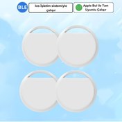 Resim Store Smart Tag MFI Sertifikalı Akıllı Takip Cihazı 4lü Paket IOS Apple Bul Uyumlu Airtag 