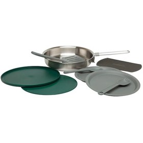 Resim The All-ın-one Fry Pan Set - Çelik Kızartma Tava Seti 9 Parça .94l 32oz Gri 