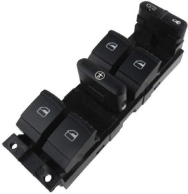 Resim DELCO SKODA OCTAVİA SOL DÖRTLÜ CAM AÇMA DÜĞMESİ ANAHTARI 1996--2009 