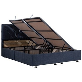 Resim Setaymobilya Lux Class Yandan Açılır Çift Kişilik Baza + Başlık + Deluxe Yatak 