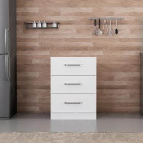 Resim Minar Mutfak Alt Modül 3ç Nray 60CM Dolap Beyaz - B1 