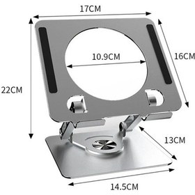 Resim Konyax 360 Derece Dönebilen Yükseltilmiş Masaüstü Ayarlanabilir Metal Tablet Standı Renkli 