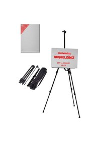 Resim Çantalı Katlanır Metal Şövale Şövalye Seti , Hoşgeldiniz Stant Standı 