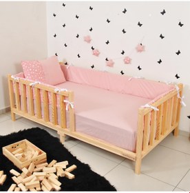 Resim Markaawm Markaawm Montessori Yatak Çocuk Doğal Çam 90X190 Karyola Nil 