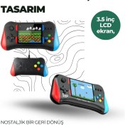 Resim Ds-Derin 3.5 Inç Ekranlı Klasik Oyun Konsolu – 500 Dahili Oyun 