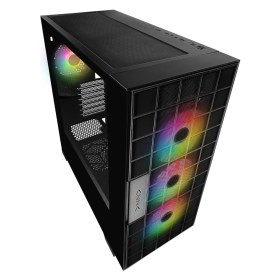 Resim Rory Rampage Azza V2 Temperli Camlı Siyah 4-12CM Argb Fan + Type-C Atx Mid-T Gaming Oyuncu Kasası 