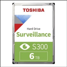 Resim Toshıba S300, HDWT860UZSVA, 3.5", 6tb, 256MB 5400 Rpm, 7/24 Güvenlik HDD 