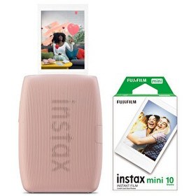 Resim Fujifilm Instax Mini Link 3 Pembe Akıllı Telefon Yazıcısı ve 10'lu Mini Film 