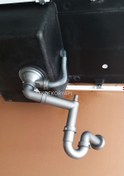 Resim Teka Granit Eviye + Sifon Takımı Büyük Göz Taşmalı Eviye 