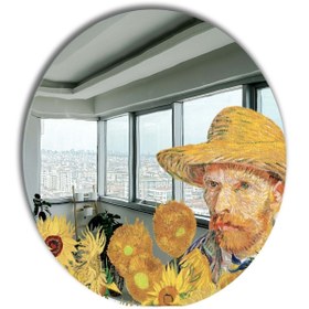 Resim Yuvarlak Ayna, Pinterest Ayna, Renkli Duvar Dekoru, Pinterest Oda Dekoru, Kırılmaz Dekorafif Ayna 