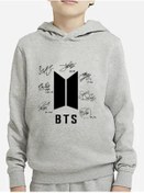 Resim GC GÖKHAN CLUB Unisex Çocuk Bts Baskılı Sweatshirt 