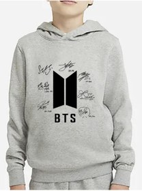 Resim GC GÖKHAN CLUB Unisex Çocuk Bts Baskılı Sweatshirt 