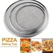 Resim 1 adet, Pizza Tepsisi, Alüminyum Mesh Pizza Ekran Fırın Teli, 20.32cm, 25.4cm, 30.48cm -Pizza Ekranı, Non Stick Mesh Net Kek Kalıbı Mutfak Aletleri Fırın, BBQ için 