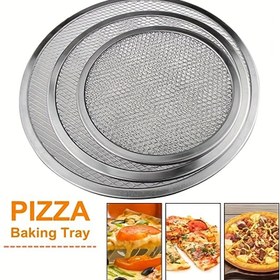 Resim 1 adet, Pizza Tepsisi, Alüminyum Mesh Pizza Ekran Fırın Teli, 20.32cm, 25.4cm, 30.48cm -Pizza Ekranı, Non Stick Mesh Net Kek Kalıbı Mutfak Aletleri Fırın, BBQ için 