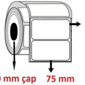 Resim Özsaraç Etiket 75 x 50 Pvc Şeffaf Etiket 750'Li 