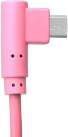 Resim DJI Mavic Pro 90° Sağa Açılı Mikro Usb Otg Renkli Tablet Uzatma Ara Kablosu 17cm Pembe 