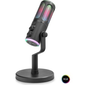 Resim Profesyonel Rgb Mikrofon Dsp Gürültü Engelleme Reverb Echo Destekli Type-C - Siyah Su8 
