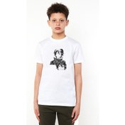 Resim Anime Tokyo Ghoul Anteiku Baskılı Unisex Çocuk Beyaz T-Shirt 