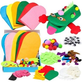 Resim Watinc Keçe El Kuklası Yapım Seti 6 Adet Diğer 