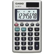Resim Casio SL-797TV-GD 8 Hane Gümüş Renk Cep Tipi Hesap Makinesi 