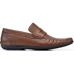 Resim Taba Yazlık Loafer Erkek Ayakkabı -32053- Taba 