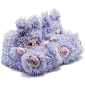 Resim Lingo Kadın Hayvanlı Panduf Mor 36/41 Mor 