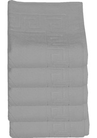 Resim 5 Li Otel Ayak Havlusu Bukle Ayak İzli 50x70 Cm Renkli 16/2 Avs 250 Gr Gri 