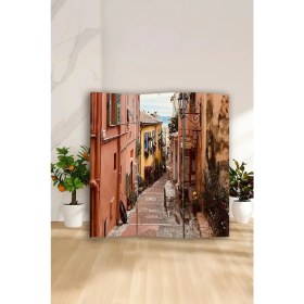 Resim Artavessa Dekoratif 3 Kanatlı Dijital Baskılı Kanvas Paravan - Seperatör - 120X180 cm - Model 4 