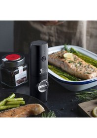 Resim Fabcio Nero Elektrikli Otomatik Tuz Ve Baharat Öğütücü Şarjlı 