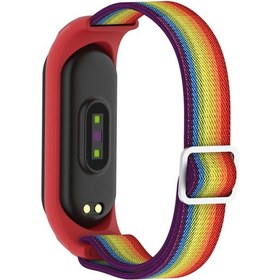 Resim Xiaomi Mi Band 3/4/5/6 İçin Elastik Naylon Akıllı Saat Kayışı Yedek Kordonlu Saat 