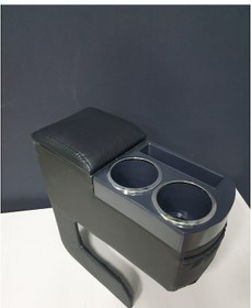 Resim Montajsız Bardaklı Deri Kolçak Siyah Delmeden Montaj (487665368) 