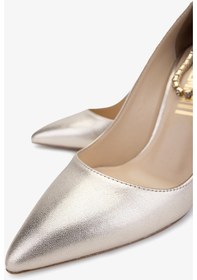 Resim Valmenti Yuki Kadın Gold Hakiki Deri Topuklu Ayakkabı 613 27350 Bn Ayk Y24 Altın 