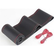 Resim Ranyeek 38cm Tam Deri Direksiyon Kılıfı - El İşçiliği Dikişli, Yumuşak Ve Kaymazsız Araç İç Döşeme Aksesuarı B-2 Renk 