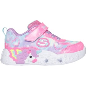 Resim Skechers Unicorn Charmer Lil Heart Sparkles Kız Çocuk Pembe Günlük Ayakkabı 