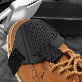 Resim 1 Motosiklet Vites Kolu Seti, Dayanıklı Kauçuk Malzeme Ayakkabı Pedi, Motosiklet Vites Pedleri, Petek Desenli Ayaklık Kılıfı 