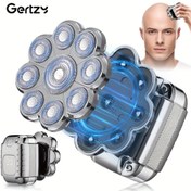 Resim GERTZY Profesyonel Elektrikli Saç Kesme Makinesi Erkekler İçin - USB Şarj Edilebilir, 9-in-1 Ayarlanabilir Tıraş Başlıkları, Dijital Ekran, Ergonomik Tasarım, Paskalya ve Babalar Günü İçin İdeal Hediye, Tıraş İçin Saç Kesme Makineleri, Şık Metalik Kaplama, Dayanıklı Yapı 